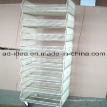 Multi Layers Metal Display Stand/Advertising Stand with Caster